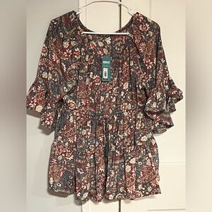 NWT Earthbound Trading Company Boundless blouse